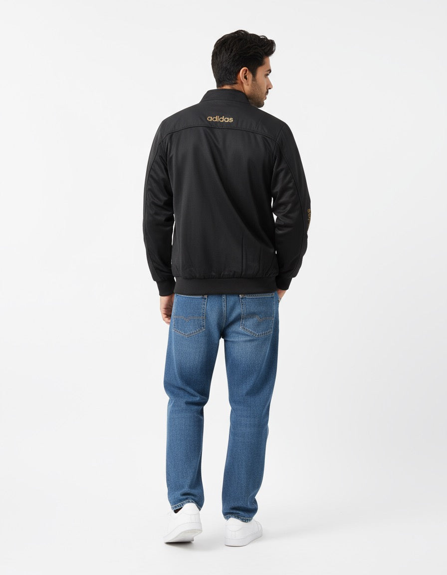 Adidas Black Windbreaker Jacket – Lightweight Street Sport Essential