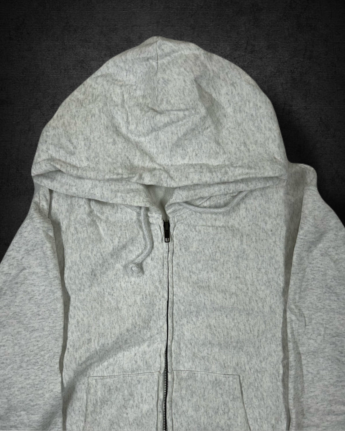 Classic Light Grey Zip-Up Hoodie